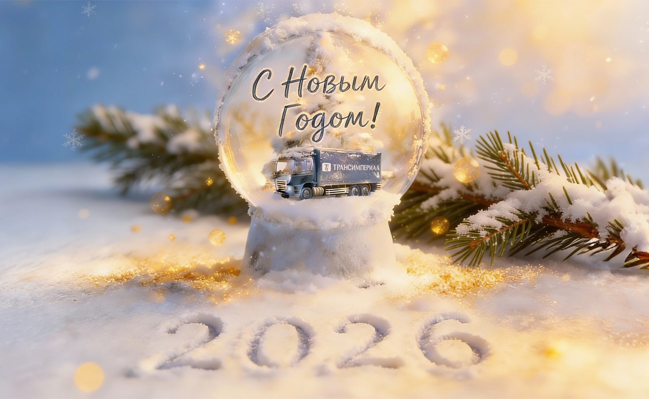 Поздравление с новым 2026 годом от компании Трансимпериал